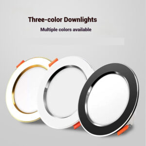 7W LED Recessed SMD Three-color Downlight