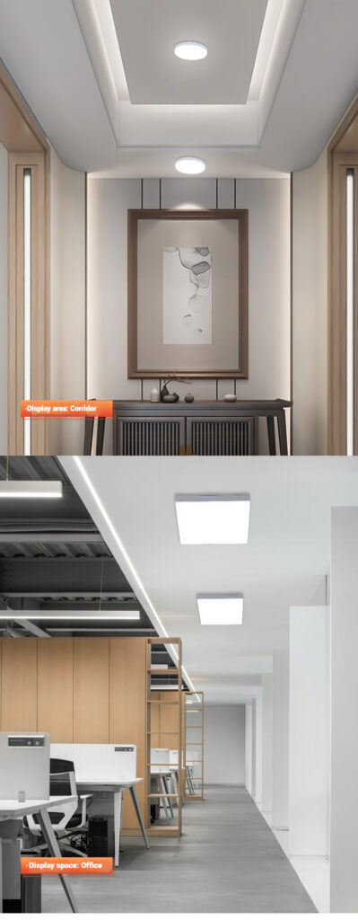 LED 3D Surface-Mounted Aluminum I-panel Light