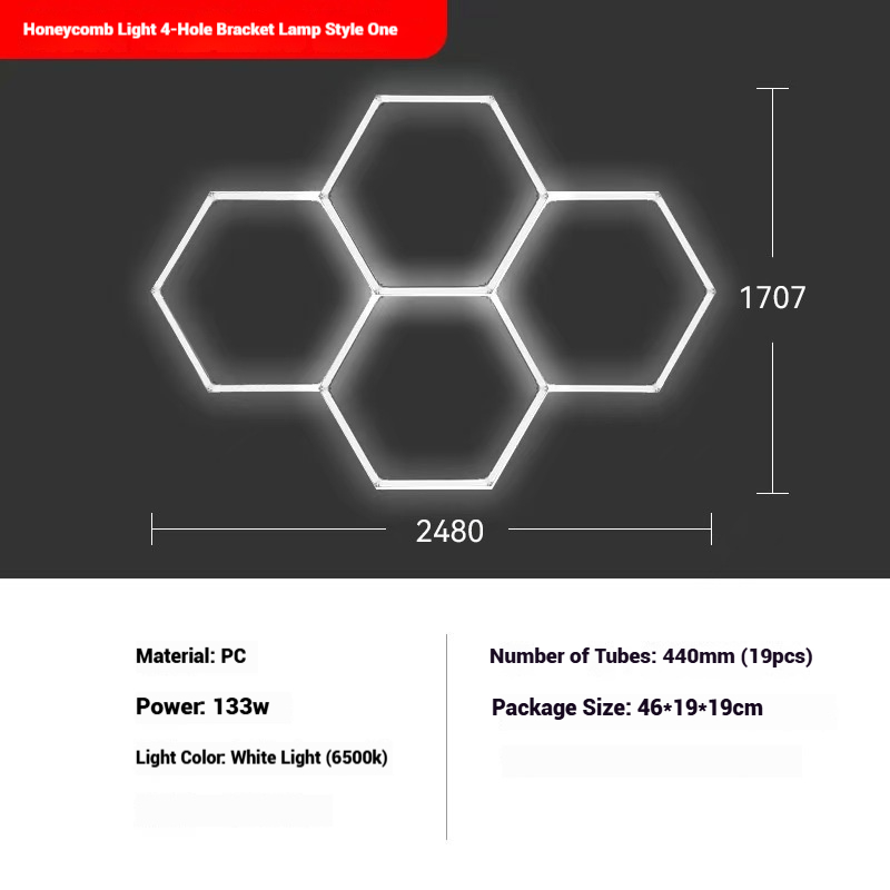 LED garage honeycomb light