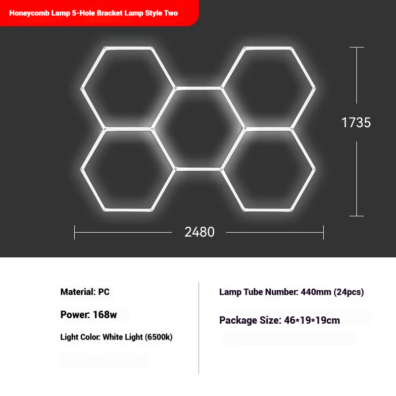 LED garage honeycomb light