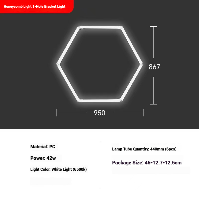 LED garage honeycomb light