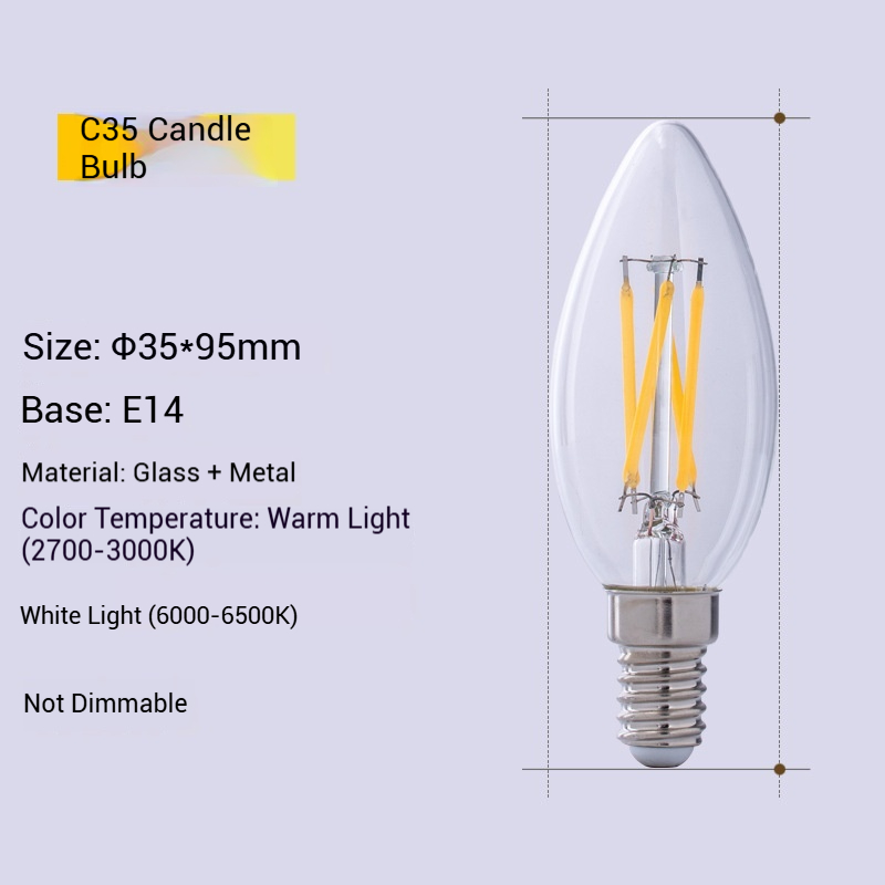 Edison Retro LED Filament Bulb E27