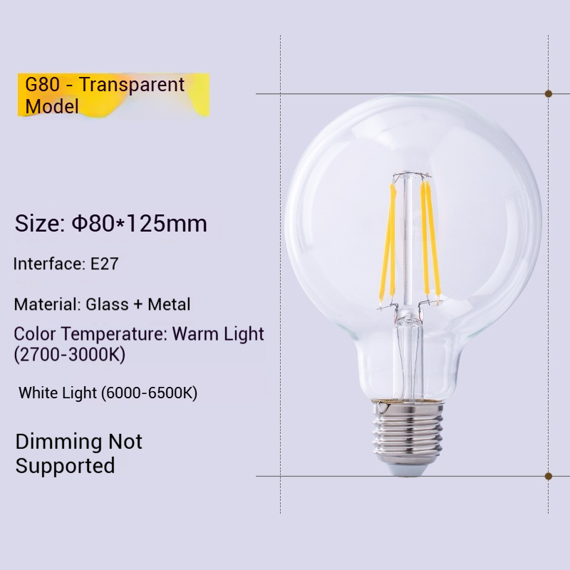 Edison Retro LED Filament Bulb E27