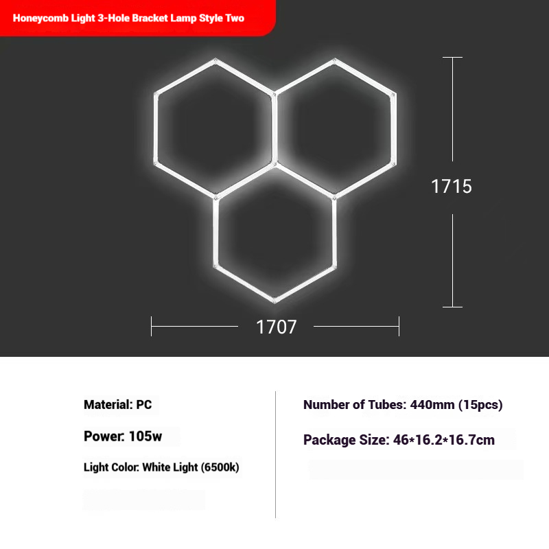 LED garage honeycomb light