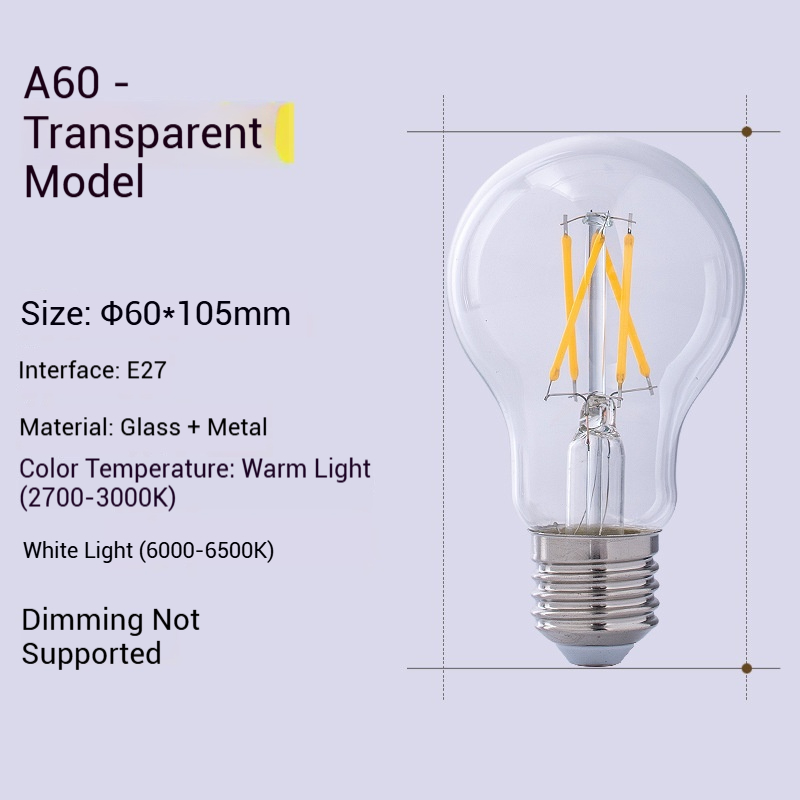 Edison Retro LED Filament Bulb E27