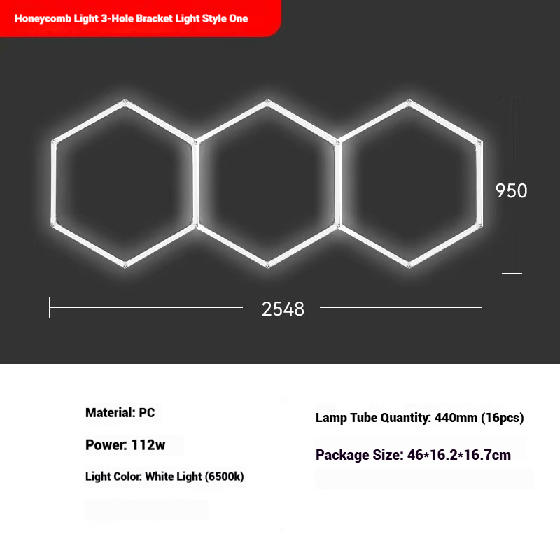 LED garage honeycomb light