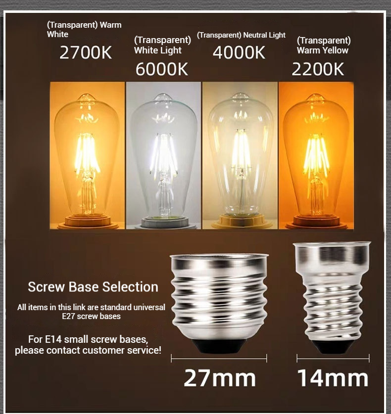 Edison Retro LED Filament Bulb E27