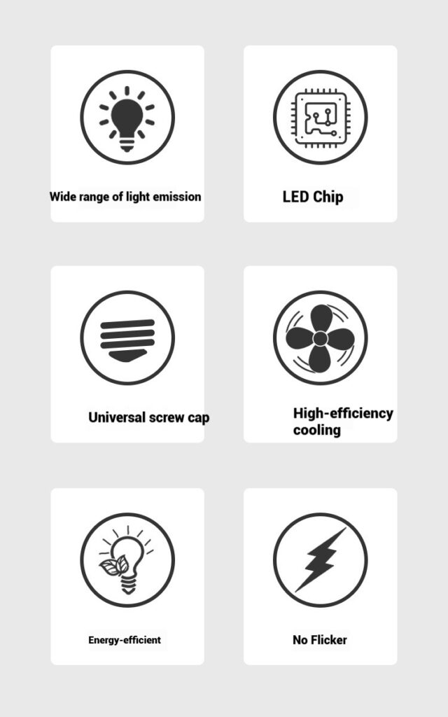 High Power LED Bulb with Fish Scale Aluminum Heat Sink