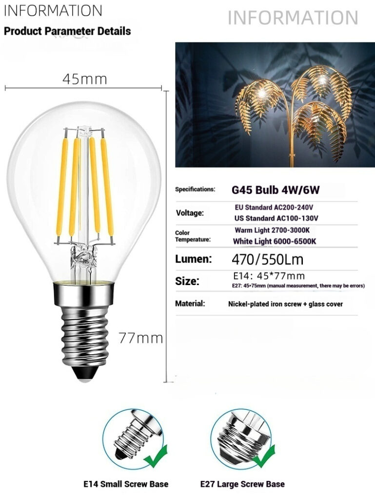 Edison Retro LED Filament Bulb E27