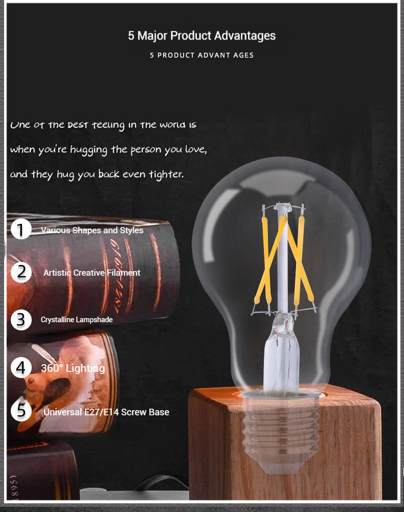 Edison Retro LED Filament Bulb E27