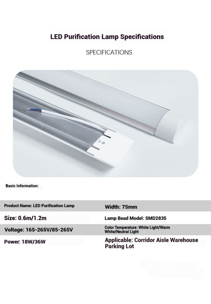 led purification light