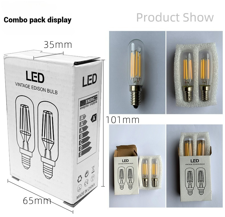 T25 Mini Tube LED Edison Vintage Filament Bulb