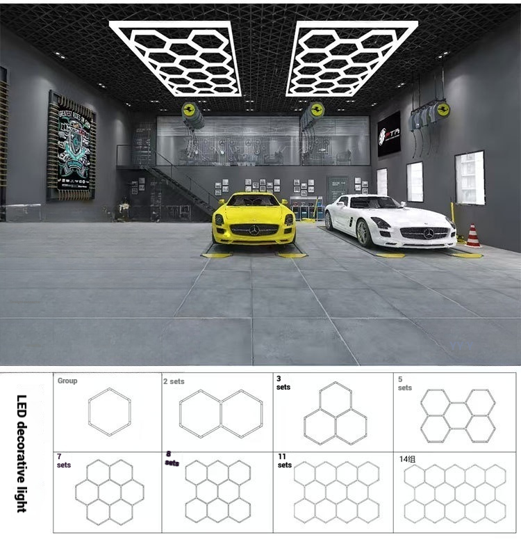 LED garage honeycomb light