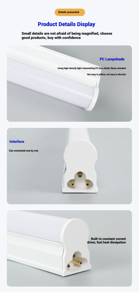 LED T5 Integrated Colorful Tube Light