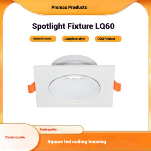 Iron with plastic Housing for MR16/GU10 LED Ceiling Light | Modern & Durable LQ60