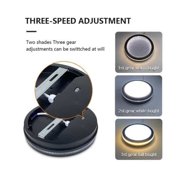 Led Dial Dial-switch Three color Prisma cover Waterproof LED Wall Light and LED ...