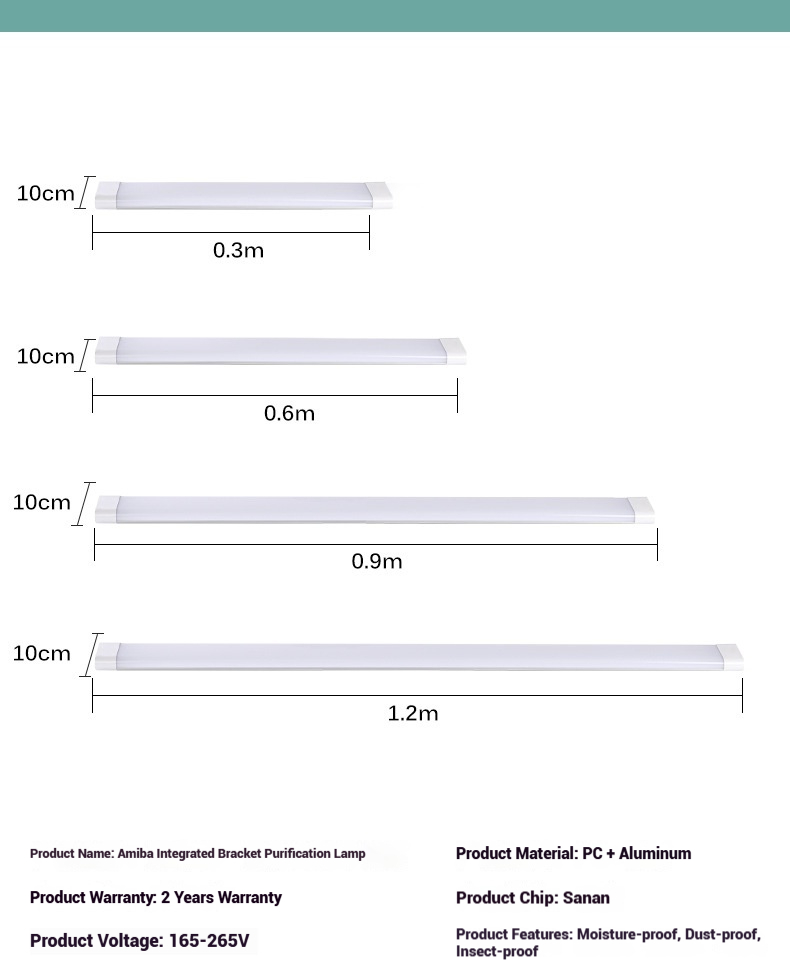 LED Iron Oval purification Light