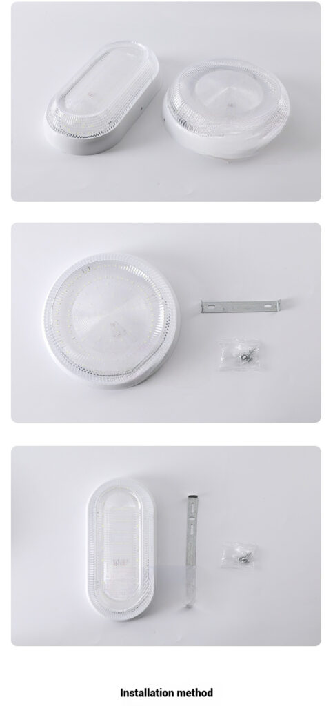 Prisma cover LED Wall Light and LED Moisture-proof lamp Round & Oval Shapes.