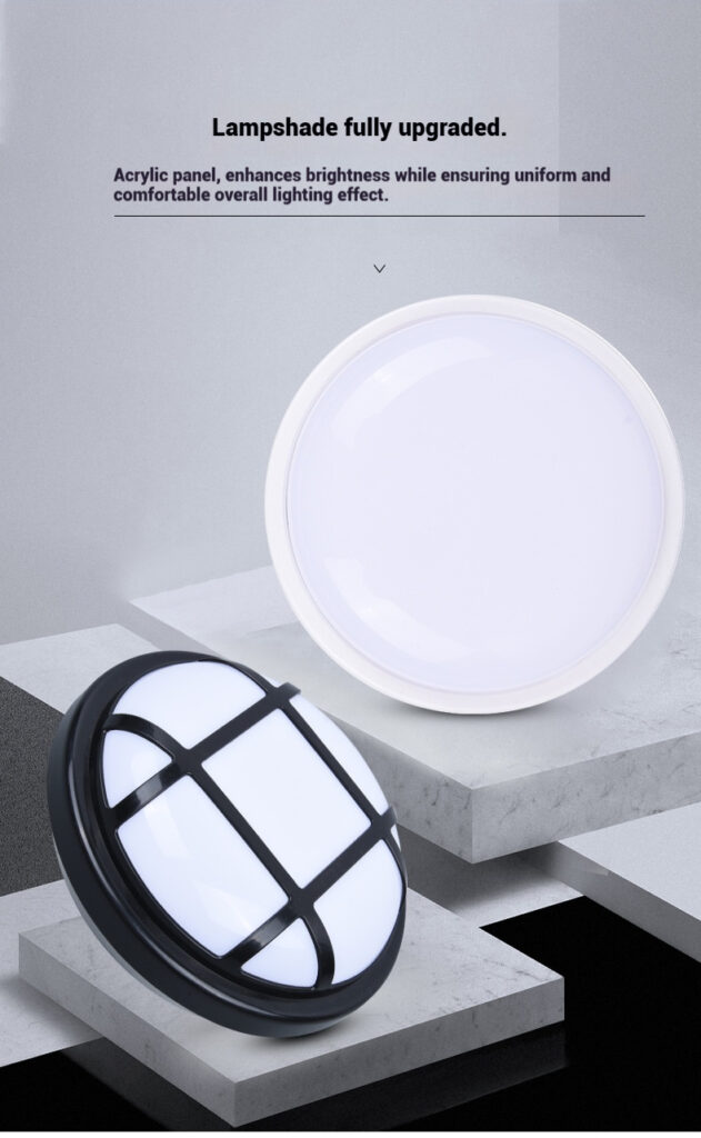 LED Wall Light with Mesh PS Shade for Commercial Use