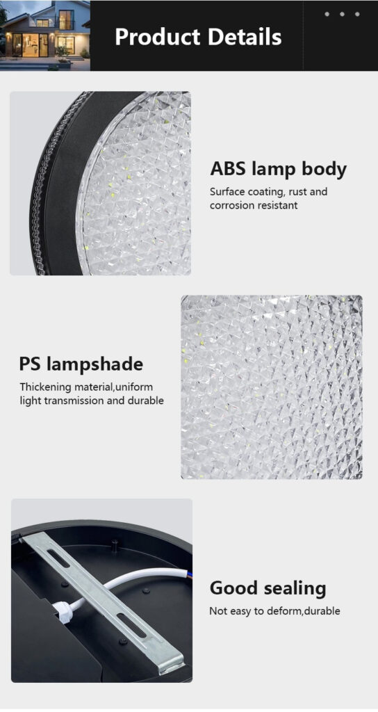 LED Wall Light with Mesh PS Shade for Commercial Use