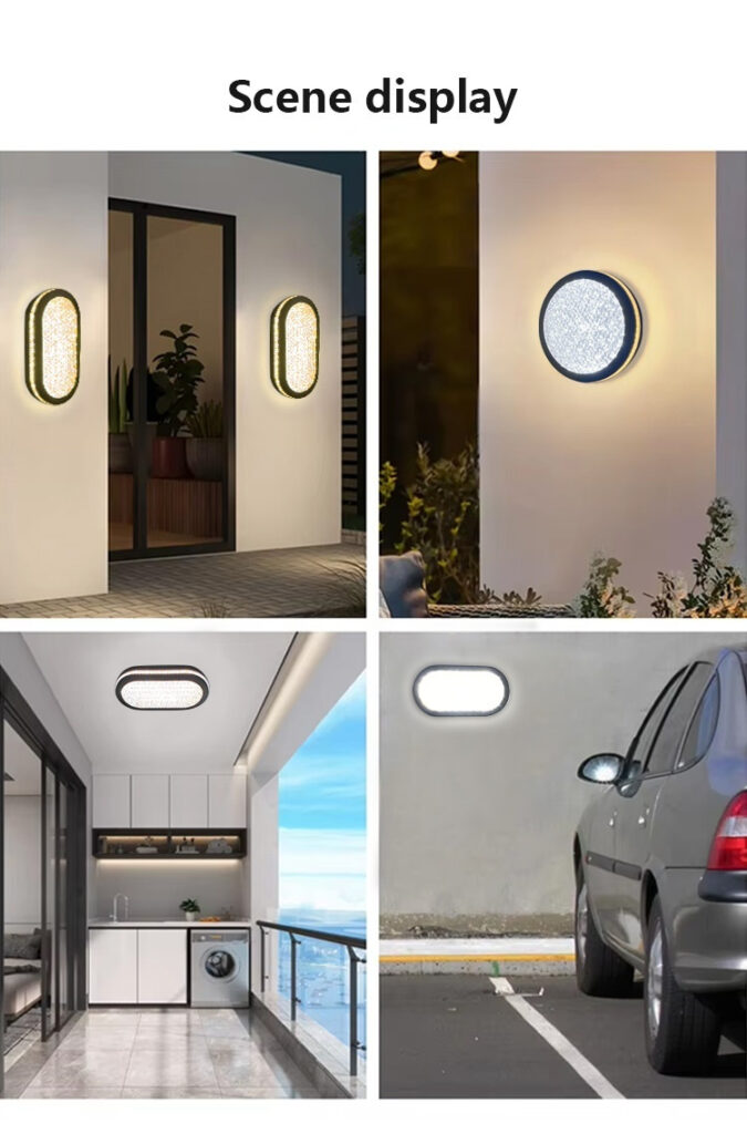 LED Wall Light with Mesh PS Shade for Commercial Use