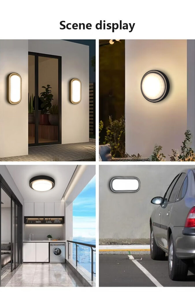 LED Wall Light with Mesh PS Shade for Commercial Use