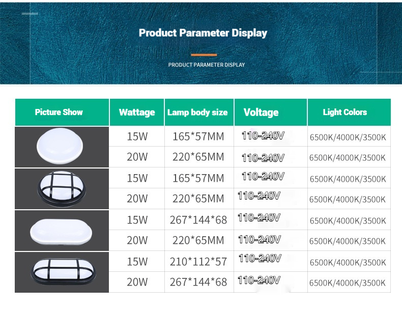 LED Wall Light with Mesh PS Shade for Commercial Use