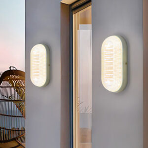 Prisma cover LED Wall Light and LED Moisture-proof lamp Round & Oval Shapes.