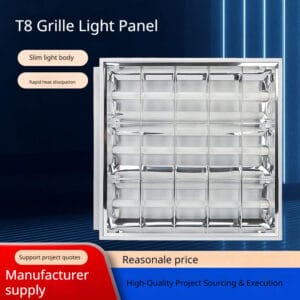 led louver troffer grill lamp